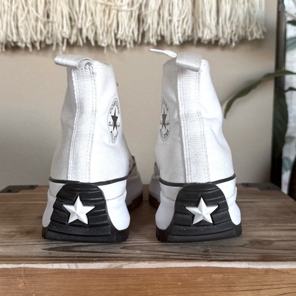 Converse Run Star Hike Hi Top Platform Sneaker - White / Black / Gum  Size 7.5 - Picture 15 of 16
